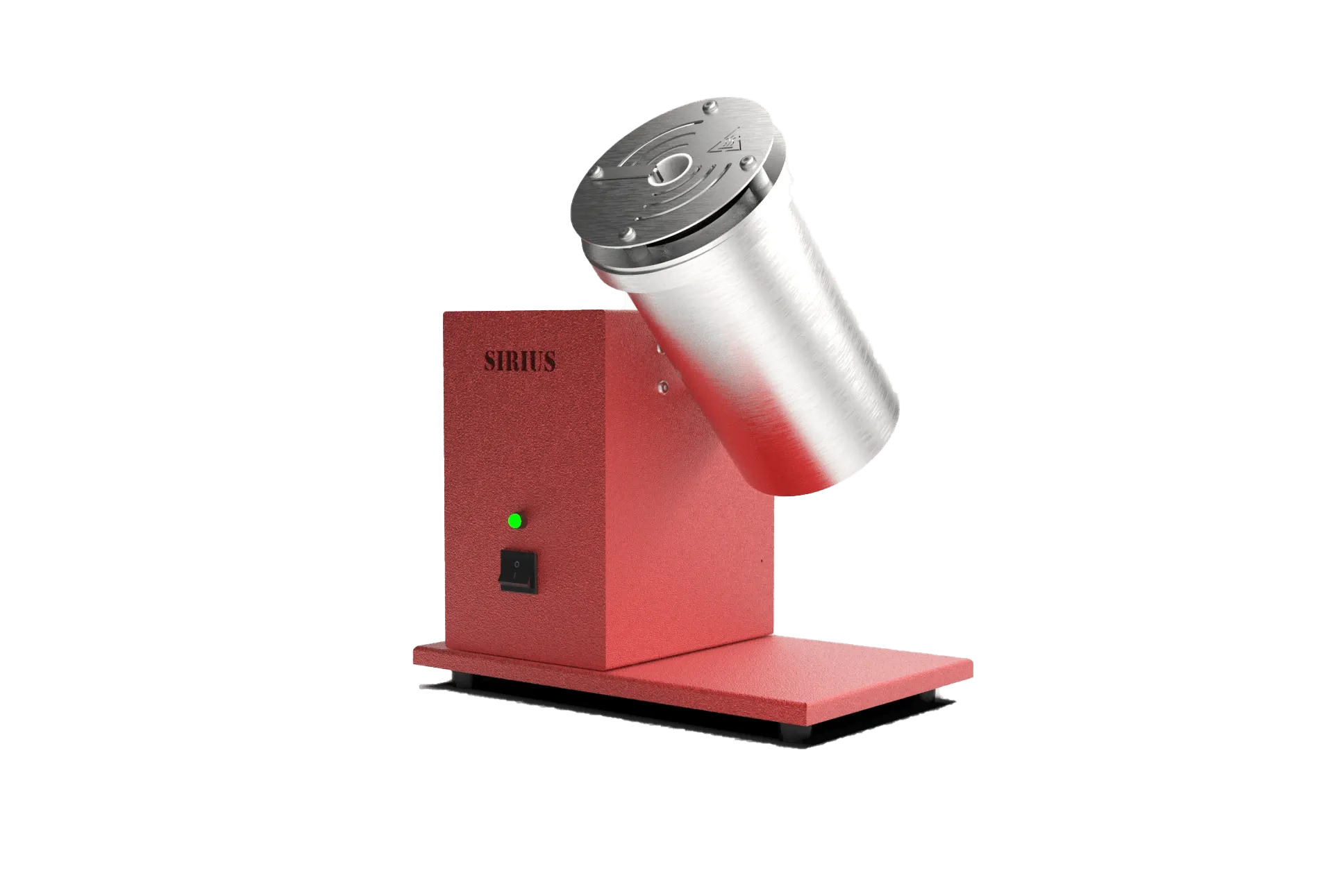 Sirius micro-incinerator with the quartz tube in the tilted working position